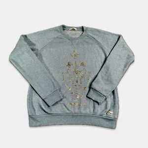 VGUC/EUC Marine Layer Crewneck Sweatshirt ft. Gold Unicorn Design